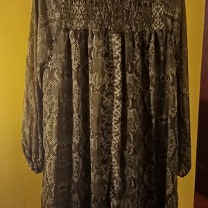 Mini long sleeve Dress with thick leggings